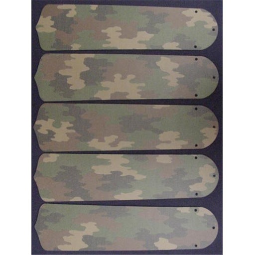 Ceiling Fan Designers 52SET-KIDS-CAMOG Camoflauge Green 52 in. Ceiling Fan Blades Only
