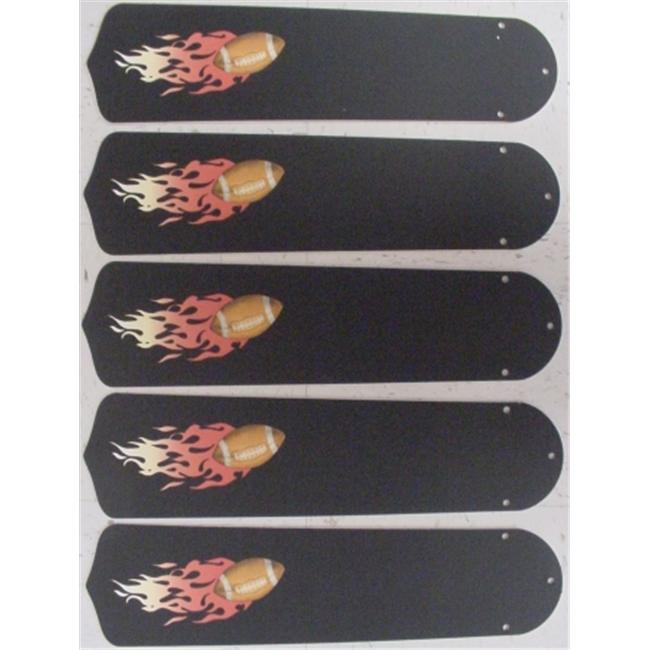 Ceiling Fan Designers 52SET-KIDS-FFB Flaming Footballs 52 in. Ceiling Fan Blades Only