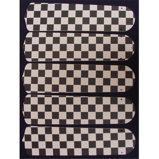 Ceiling Fan Designers 52SET-KIDS-KCF Checkered Flag 52 in. Ceiling Fan Blades Only