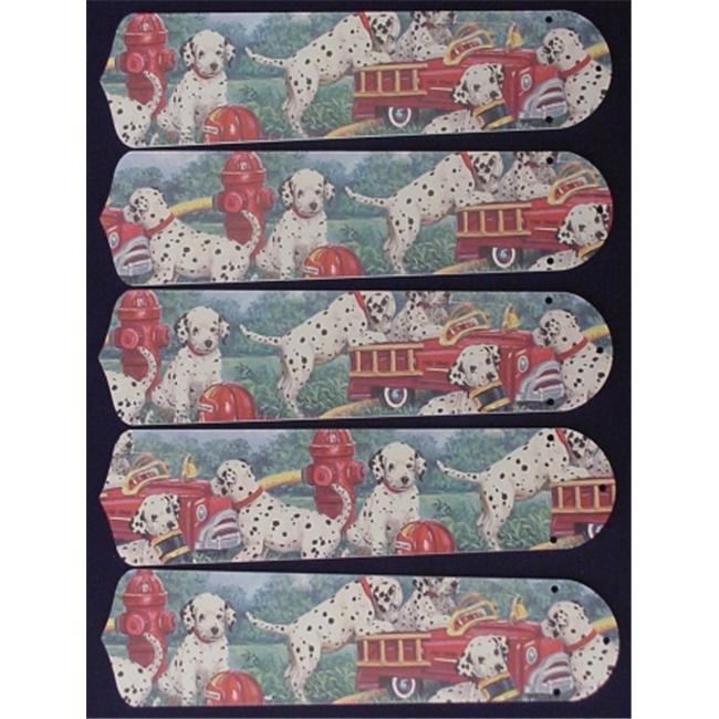 Ceiling Fan Designers 52SET-KIDS-KDFT Dalmations Fire Truck no.1 52 in. Ceiling Fan Blades Only