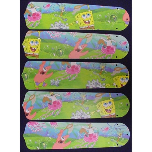 Ceiling Fan Designers 52SET-KIDS-SBSP Sponge Bob Square Pants 52 in. Ceiling Fan Blades Only