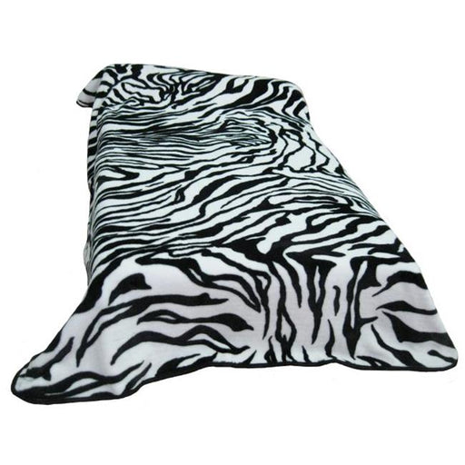 College Covers 236ZEB Zebra Print Throw Blanket - Bedspread