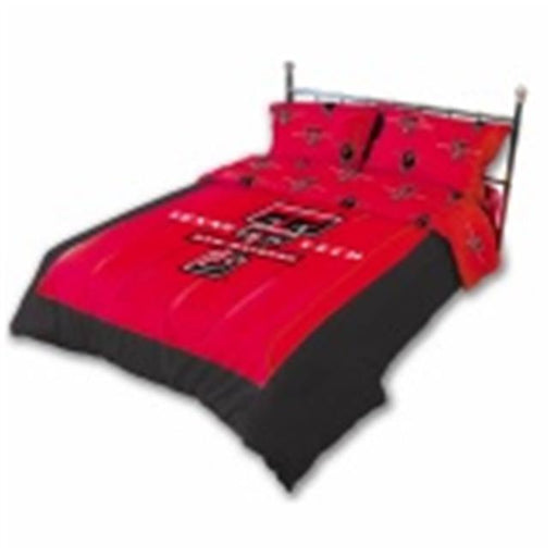 Comfy Feet TTUCMKG Texas Tech Reversible Comforter Set -King