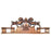 Hickory Manor House 2537BZ English Lions Over Door Sculpture - Bronze