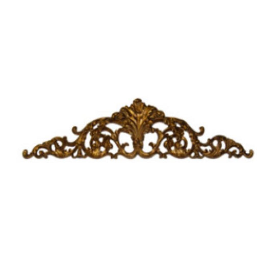 Hickory Manor House 6956ET Open Leaf Acanthus Overdoor - Etineene Gold