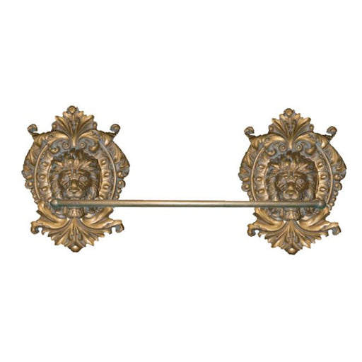 Hickory Manor House HM1613 AG Lion Medallion Towel Bar - Antique Gold