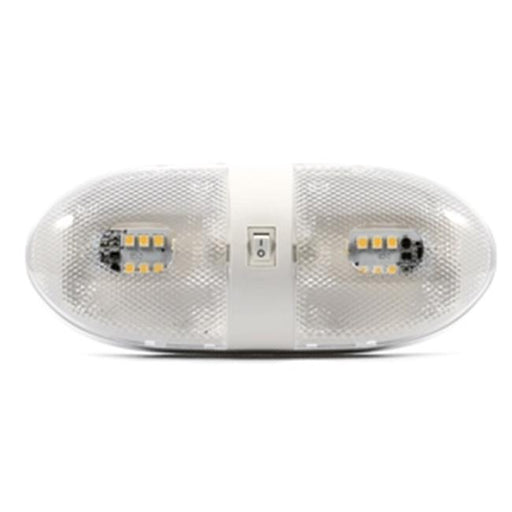 Camco 41321 LED Double Dome 12 V DC Light&#44; 320 Lumens