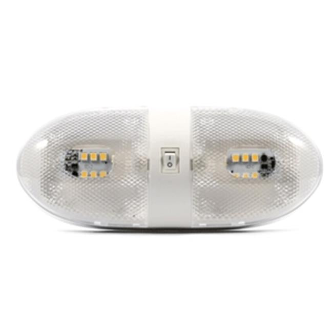 Camco 41321 LED Double Dome 12 V DC Light&#44; 320 Lumens