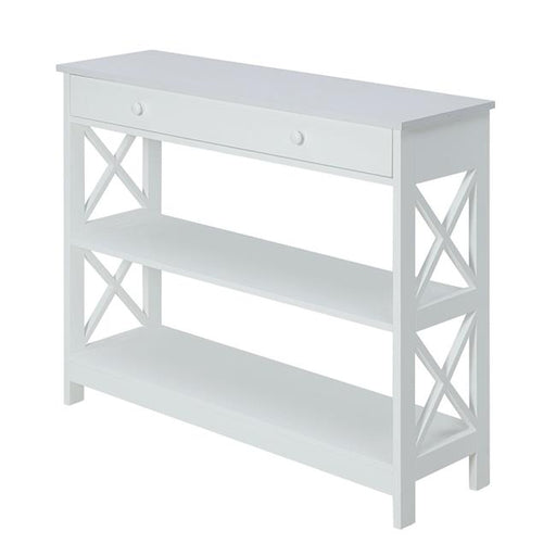 Oxford 1 Drawer Console Table&#44; White