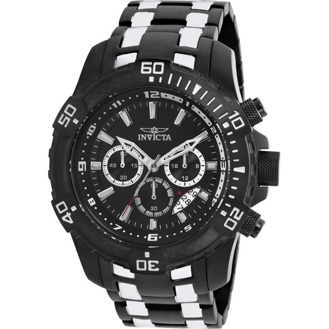 Invicta 26745 51 in. Mens Pro Diver Quartz Chronograph Black Dial Watch