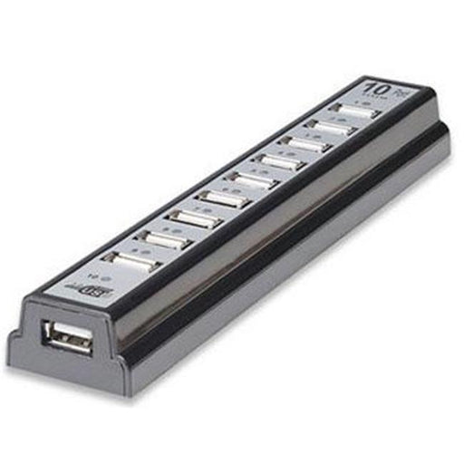 Manhattan Products 161572 10 Port USB 2.0 Dekstop Hub