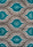 Dalyn MG4441TE3X5 3 ft. 3 in. x 5 ft. 3 in. Modern Greys Teal Area Rug