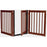 Dynamic Accents 42224 - 32 Inch 3 Panel Walk-Through Free Standing EZ Gate - Mahogany