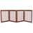 Dynamic Accents 42223 - 32 Inch 4 Panel Free Standing EZ Gate - Mahogany