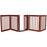 Dynamic Accents 42225 - 32 Inch 5 Panel Walk-Through Free Standing EZ Gate - Mahogany