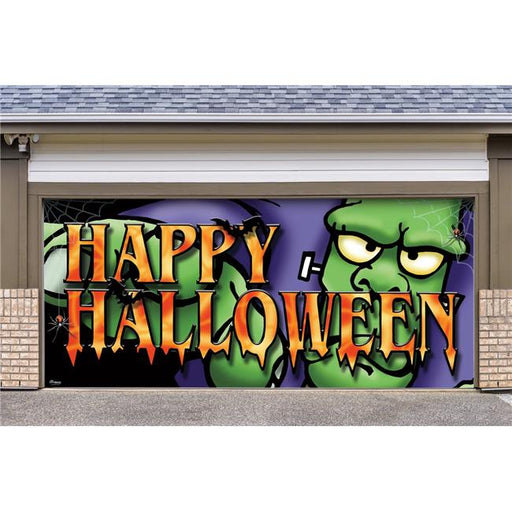 My Door Decor 285905HALL-006 7 x16 ft. Big Frank Outdoor Halloween Holiday Door Mural Sign Banner Decor&#44; Multi Color