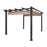Aleko PERGSAND-UNB 9 x 9 ft. DIY Frame Aluminum Grape Trellis Pergola Gazebo Outdoor Canopy&#44; Sand