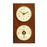 Bey-Berk International WS113 Quartz Clock &amp; Barometer with Thermometer - Oak Wood