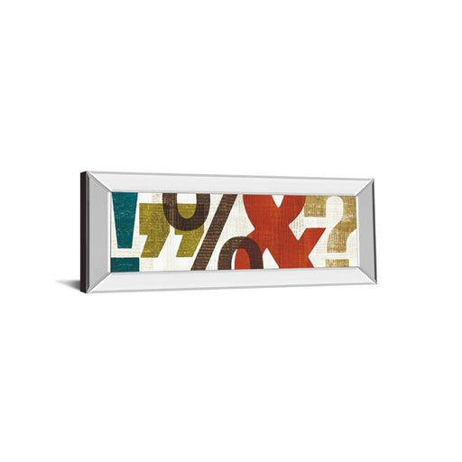Classy Art 1437MF 18 x 42 in. Punctuated II by Micheal Mullan Mirror Framed Print Wall Art