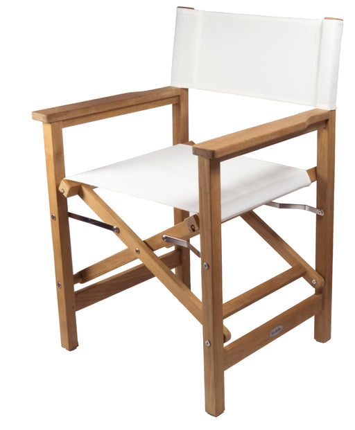SeaTeak 60067-WHT Directors Chair&#44; White Seat Cover