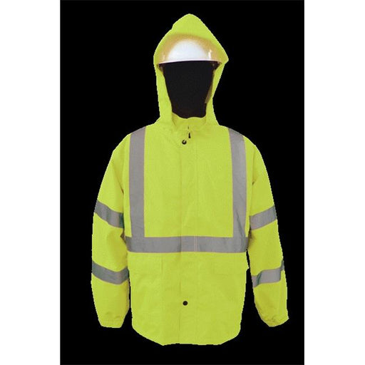 2W 750C-3 5XL 100 Percent Waterproof Rain Jacket - Lime&#44; 5 Extra Large