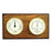 Bey-Berk International WS120 Tide Clock &amp; Thermometer with Hygrometer - Oak Wood