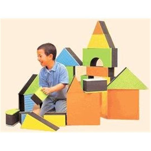 EduShape 710145 JUMBO TEXTURED BLOCKS 16 PC 5
