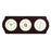 Bey-Berk International WS414 Brass Quartz Clock Barometer Thermometer with Hygrometer - Ash Wood