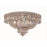 Elegant Lighting 1900F18C-EC 18 D x 10 in. Century Collection Flush Mount - Elegant Cut&#44; Chrome