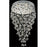 Elegant Lighting 2006D24C-RC 24 D x 36 in. Galaxy Collection Hanging Fixture - Royal Cut&#44; Chrome