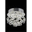 Elegant Lighting 2006F13C-EC 13 D x 12 in. Galaxy Collection Flush Mount - Elegant Cut&#44; Chrome