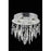 Elegant Lighting 2006F14SC-EC 14 D x 14 in. Galaxy Collection Flush Mount Prism Drops - Elegant Cut&#44; Chrome