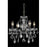 Elegant Lighting 2015D17DB-SS 17 D x 15 in. St. Francis Collection Hanging Fixture - Swarovski Elements&#44; Dark Bronze