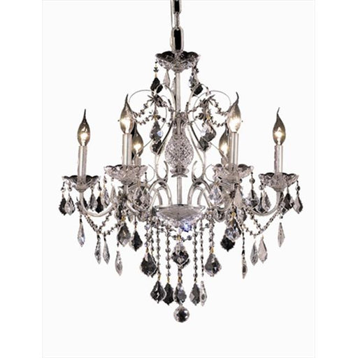 Elegant Lighting 2015D24C-EC 24 D x 21 in. St. Francis Collection Hanging Fixture - Elegant Cut&#44; Chrome