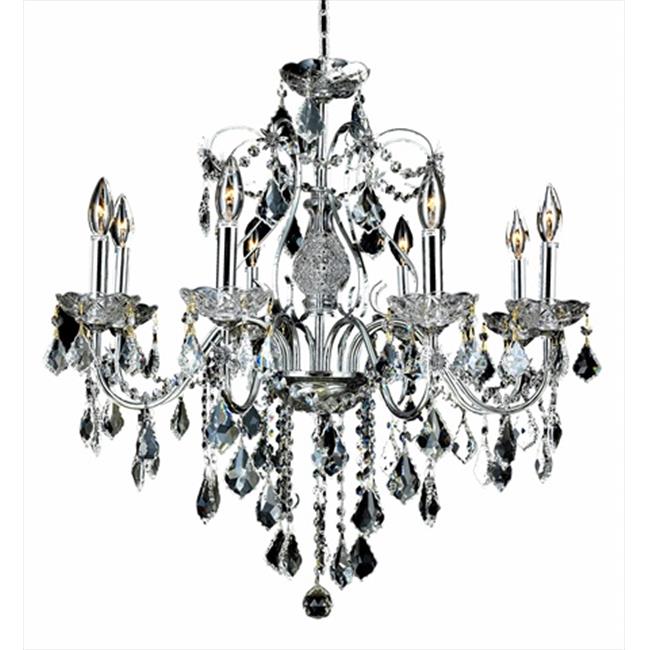 Elegant Lighting 2015D26C-SS 26 D x 23 in. St. Francis Collection Hanging Fixture - Swarovski Elements&#44; Chrome
