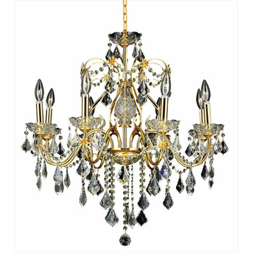 Elegant Lighting 2015D26G-SA 26 D x 23 in. St. Francis Collection Hanging Fixture - Spectra Swarovski&#44; Gold