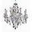 Elegant Lighting 2016D26C-EC 26 D x 23 in. St. Francis Collection Hanging Fixture - Elegant Cut&#44; Chrome
