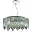 Elegant Lighting 2031D28C-SS 28 Dia. x 7.5 H in. Maxim Collection Hanging Fixture - Swarovski Elements&#44; Chrome Finish