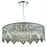Elegant Lighting 2031D32C-EC 32 Dia. x 7.5 H in. Maxim Collection Hanging Fixture - Elegant Cut&#44; Chrome Finish