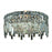 Elegant Lighting 2031F14C-EC 14 Dia. x 5.5 H in. Maxim Collection Flush Mount - Elegant Cut&#44; Chrome Finish