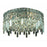 Elegant Lighting 2031F16C-EC 16 Dia. x 5.5 H in. Maxim Collection Flush Mount - Elegant Cut&#44; Chrome Finish