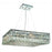 Elegant Lighting 2032D32C-RC 32 L x 32 W x 7.5 H in. Maxim Collection Hanging Fixture - Royal Cut&#44; Chrome Finish