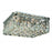 Elegant Lighting 2032F12C-EC 12 L x 12 W x 5.5 H in. Maxim Collection Flush Mount - Elegant Cut&#44; Chrome Finish