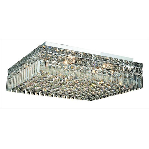 Elegant Lighting 2032F20C-SS 20 L x 20 W x 5.5 H in. Maxim Collection Flush Mount - Swarovski Elements&#44; Chrome Finish