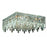 Elegant Lighting 2033F16C-EC 16 L x 16 W x 5.5 H in. Maxim Collection Flush Mount - Elegant Cut&#44; Chrome Finish