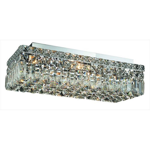 Elegant Lighting 2034F20C-SS 20 L x 10 W x 5 H in. Maxim Collection Flush Mount - Swarovski Elements&#44; Chrome Finish
