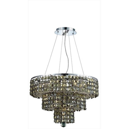 Elegant Lighting 2037D20C-GT-RC 20 W x 16 H in. Maxim Collection Hanging Fixture - Royal Cut&#44; Chrome Finish