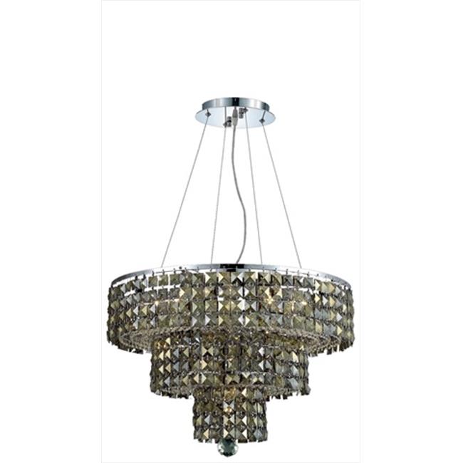 Elegant Lighting 2037D20C-GT-RC 20 W x 16 H in. Maxim Collection Hanging Fixture - Royal Cut&#44; Chrome Finish