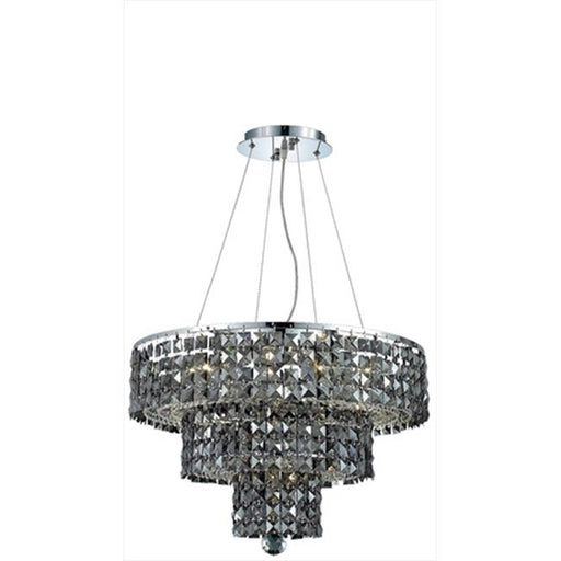 Elegant Lighting 2037D20C-SS-SS 20 W x 16 H in. Maxim Collection Hanging Fixture - Swarovski Elements&#44; Chrome Finish
