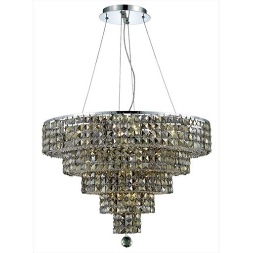 Elegant Lighting 2037D26C-GT-SS 26 W x 20 H in. Maxim Collection Hanging Fixture - Swarovski Elements&#44; Chrome Finish
